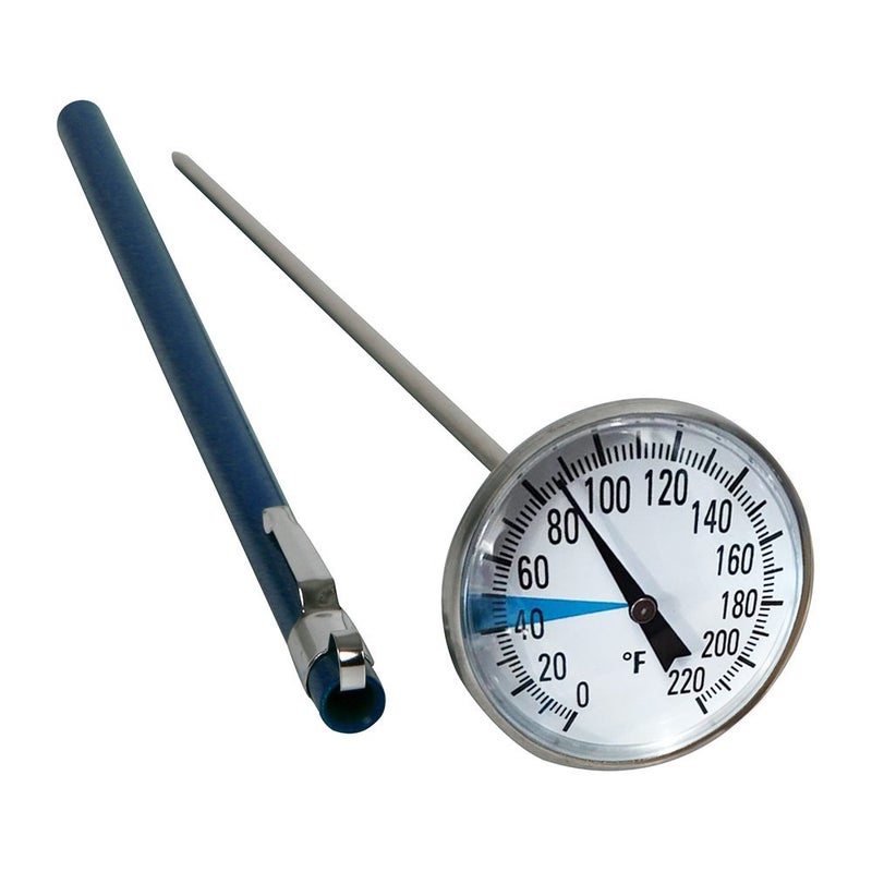 SmartChoice Stainless Steel Soil Thermometer by Smart Choice| 127mm Stem, Easy-to-Read 1.5â€ Dial Display, 0-220 Degrees Fahrenheit Range | Soil Temperature Thermometer for Ground, Compost, Garden Soil - Image 1